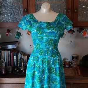 CLOSET CLEARANCE! True Vintage "Lana" dress 1950's Midi Day Dress